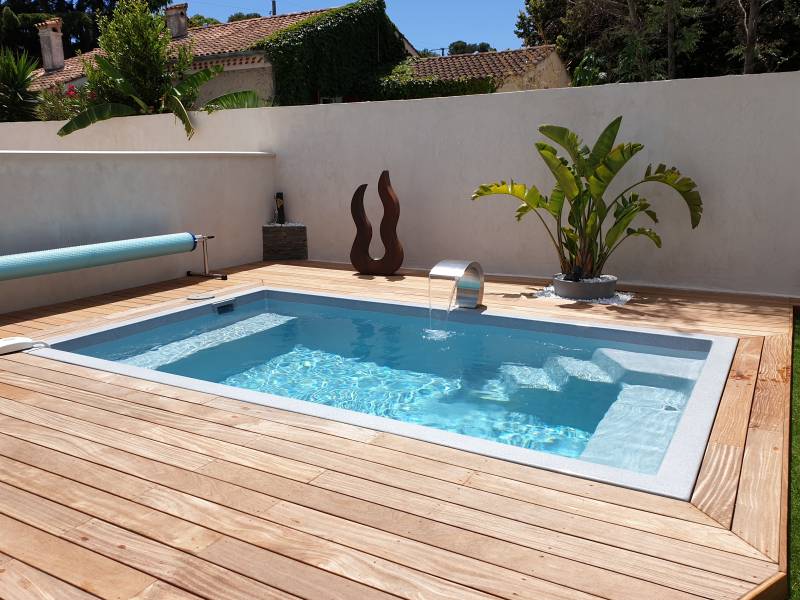 mini pipscine installée à Toulon dans le Var