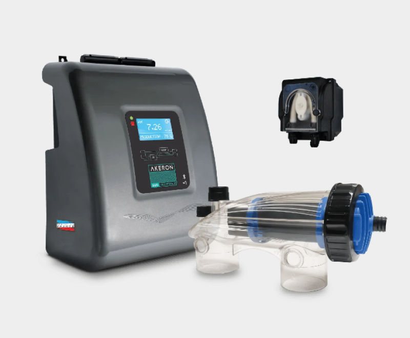 Electrolyseur au sel et régulateur de pH