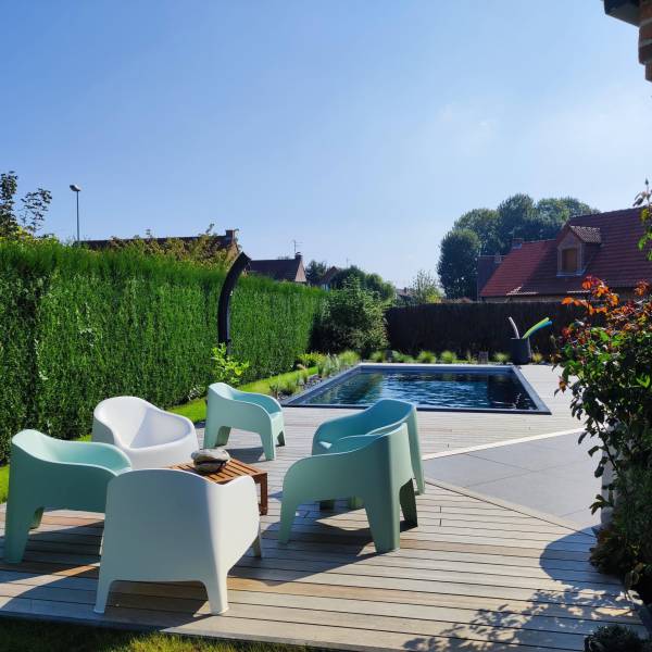 Installation piscine et terrasse à Wambrecies à coté de Lille 59