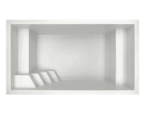 Modèle City – Petite piscine moderne de moins de 10 m² avec bancs intégrés, idéale pour petits espaces à Toulon