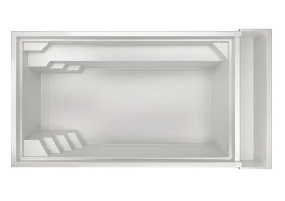 Piscine coque Modèle  ATLANTIS 7 avec volet immergé à Wambrechies à coté de Lille