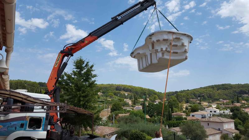 Livraison et installation d'une mini piscine à Lorgues à coté de Draguignan dans le Var