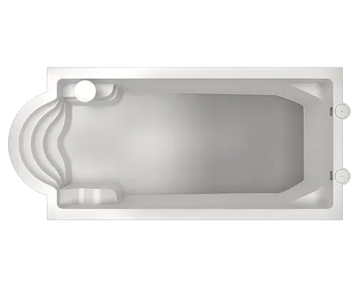 Majestic: une piscine de 10 m fond incliné avec escalier roman dans le Var