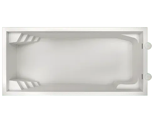 Piscine coque modèle Platinium 10 :  une piscine rectangulaire de 10 m haut de gamme à Toulon dans le Var