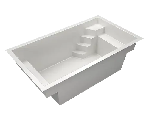 Modèle City – Petite piscine moderne de moins de 10 m² avec bancs intégrés, idéale pour petits espaces à Toulon