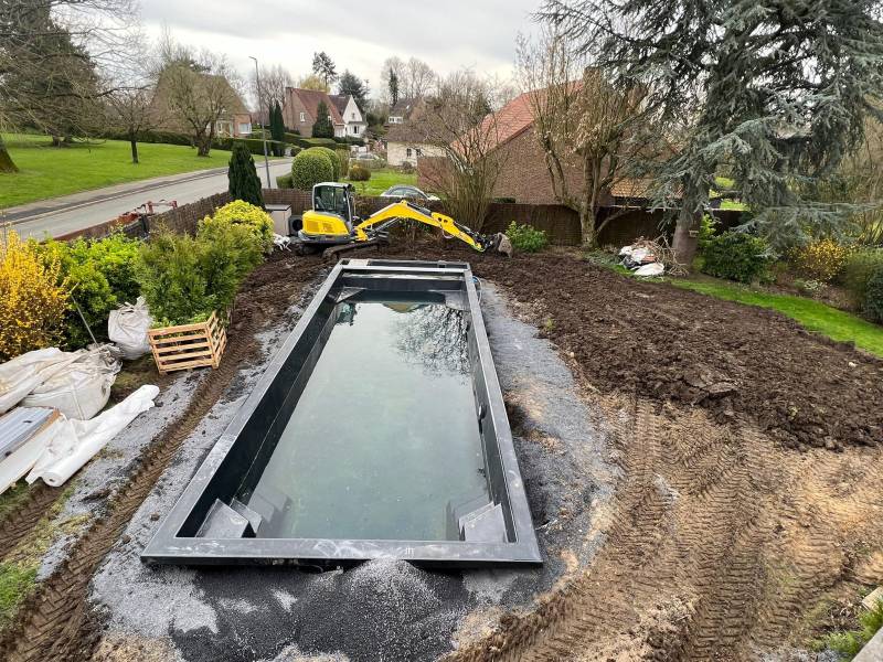 Installation piscine à hemm à coté de lille