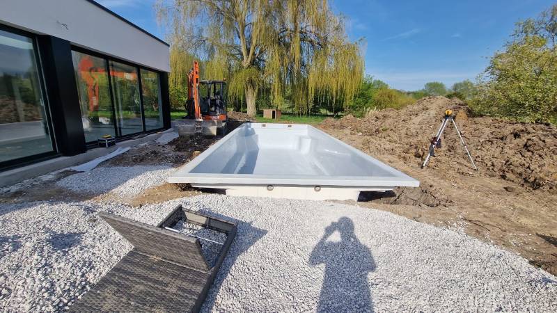 Installation piscine coque Pas de calais