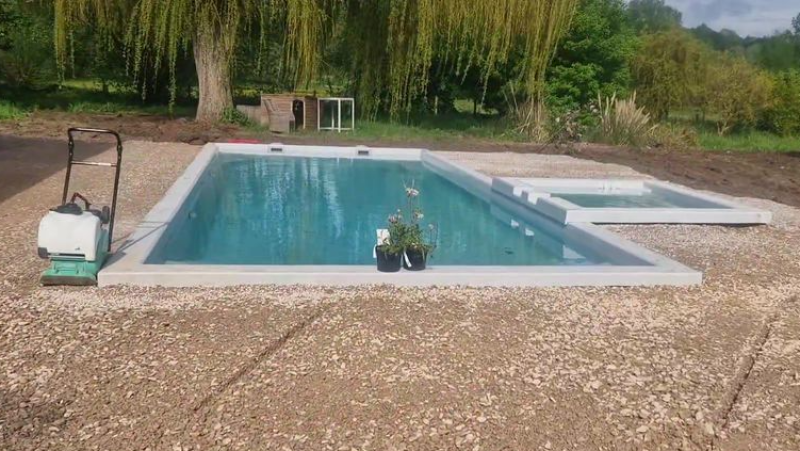 Piscine 10 X 4 avec spa intégré Nord